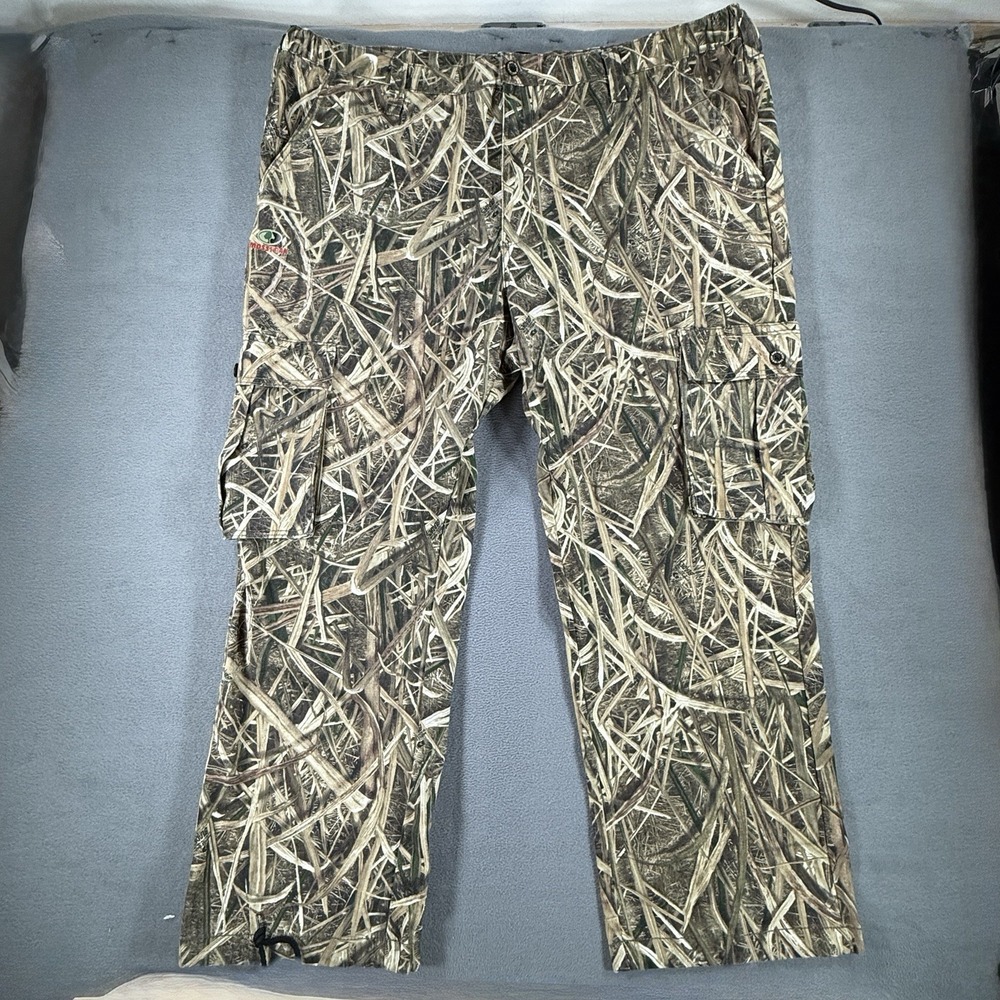 Mossy Oak Mens 2XL Camouflage Cargo Pants 48x30 Shadow Grass Blades Camo